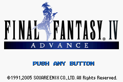 Final Fantasy IV Advance: Title